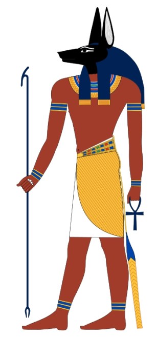 "Anubis standing" by Jeff Dahl - Own work. Licensed under GFDL via Commons - https://commons.wikimedia.org/wiki/File:Anubis_standing.svg#/media/File:Anubis_standing.svg